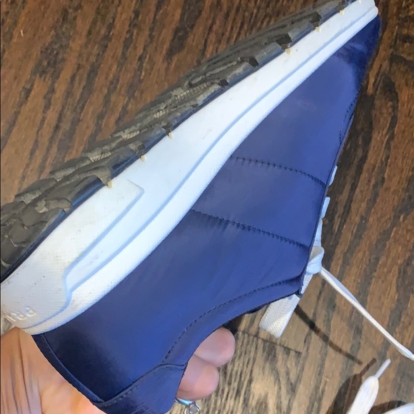 PRADA navy blue Nylon Logo sneakers size 40 limited edition! - Picture 6 of 11